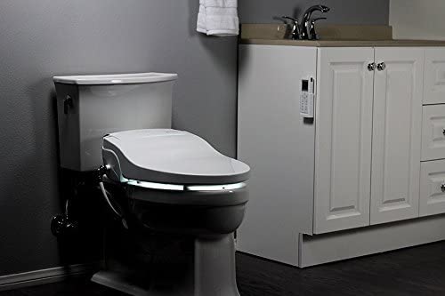 Alpha JX asiento para inodoro o bidé con tapa, color blanco, luz LED, funcionamiento silencioso, control remoto inalámbrico., JX-EW, 1460.00watts, 110.00 volts