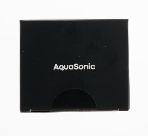 Cepillo de dientes AquaSonic Black Series, ultrablanqueador, 8 cabezales de cepillo DuPont y funda de viaje incluidos, motor ultrasónico de 40.000 VPM y carga inalámbrica, 4 modos con temporizador inteligente, cepillo de dientes eléctrico moderno