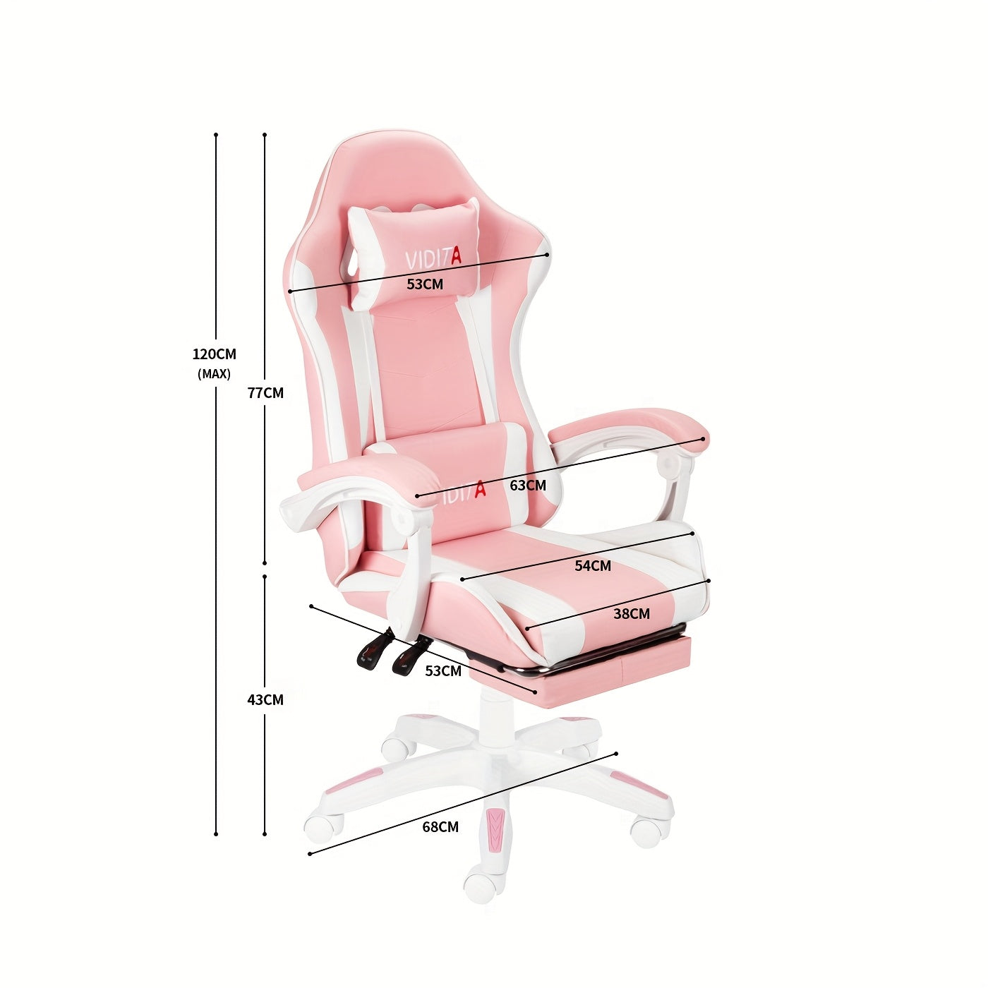 Ergonomic Gaming Chair for Adults and Teens - Racing Style PC Office Chair with Lumbar Support