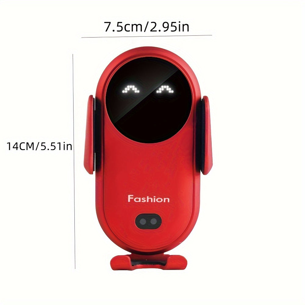 Fast Charging Wireless Car Charger - Automatic Clamping Phone Holder with Car Air Outlet Bracket