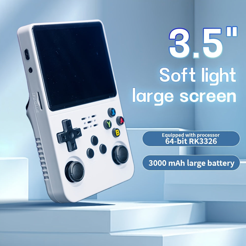 R36S Retro Game Controller Handheld - Portable Gaming Console with 3.5" IPS Screen, 64GB Internal Storage, USB-C Charging, Linux OS - Compatible with 20+ Emulators for NES,, GBA, PSP, PS1, N64, Game Boy - Ideal Gift for Gamer