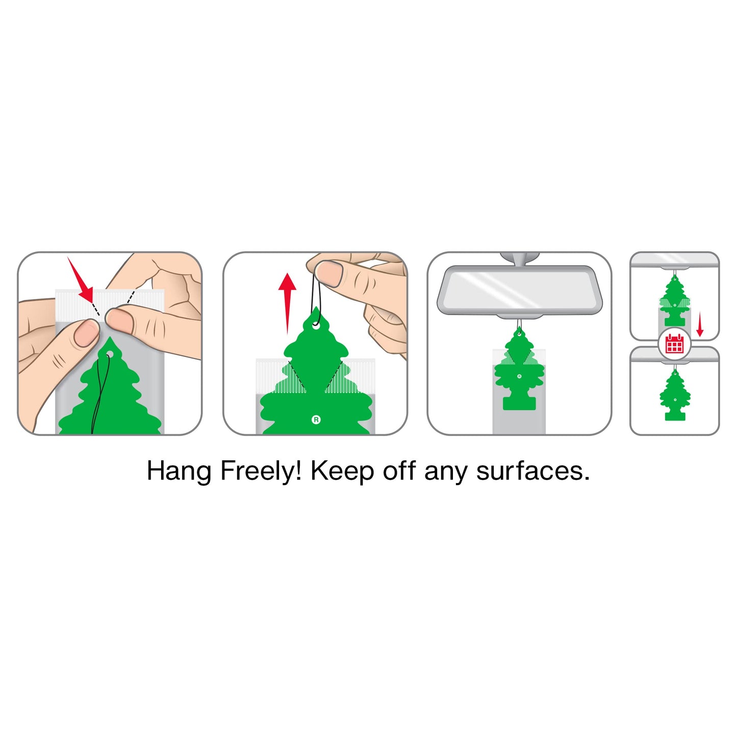 Little Trees - Ambientador de árbol colgante que proporciona un aroma de larga duración para tu hogar o tu auto.