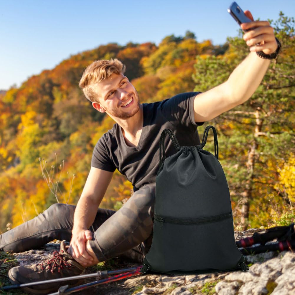 HOLYLUCK - Mochila, bolsa deportiva con cordón ajustable para gimnasio