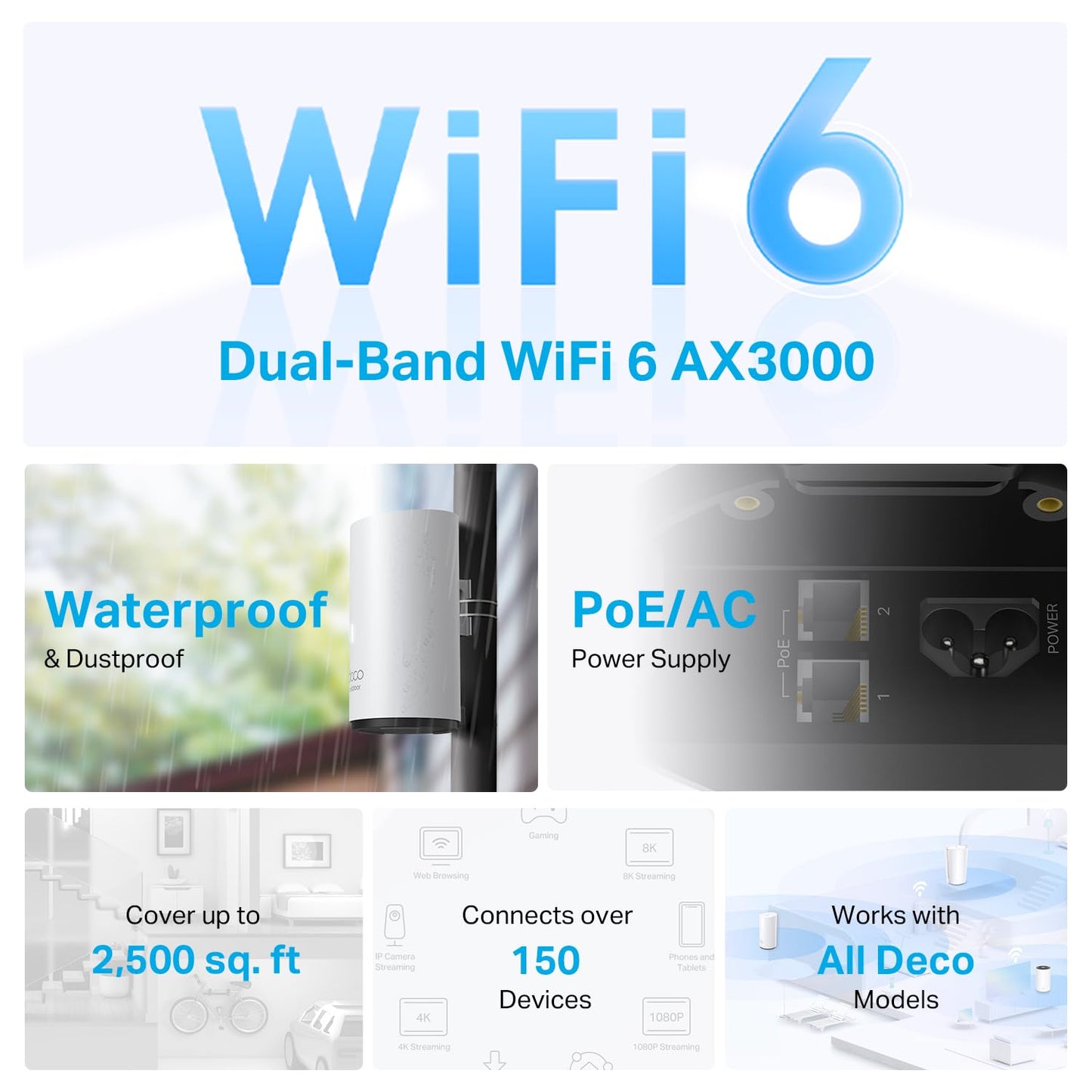 TP-Link Deco - WiFi de malla para exteriores