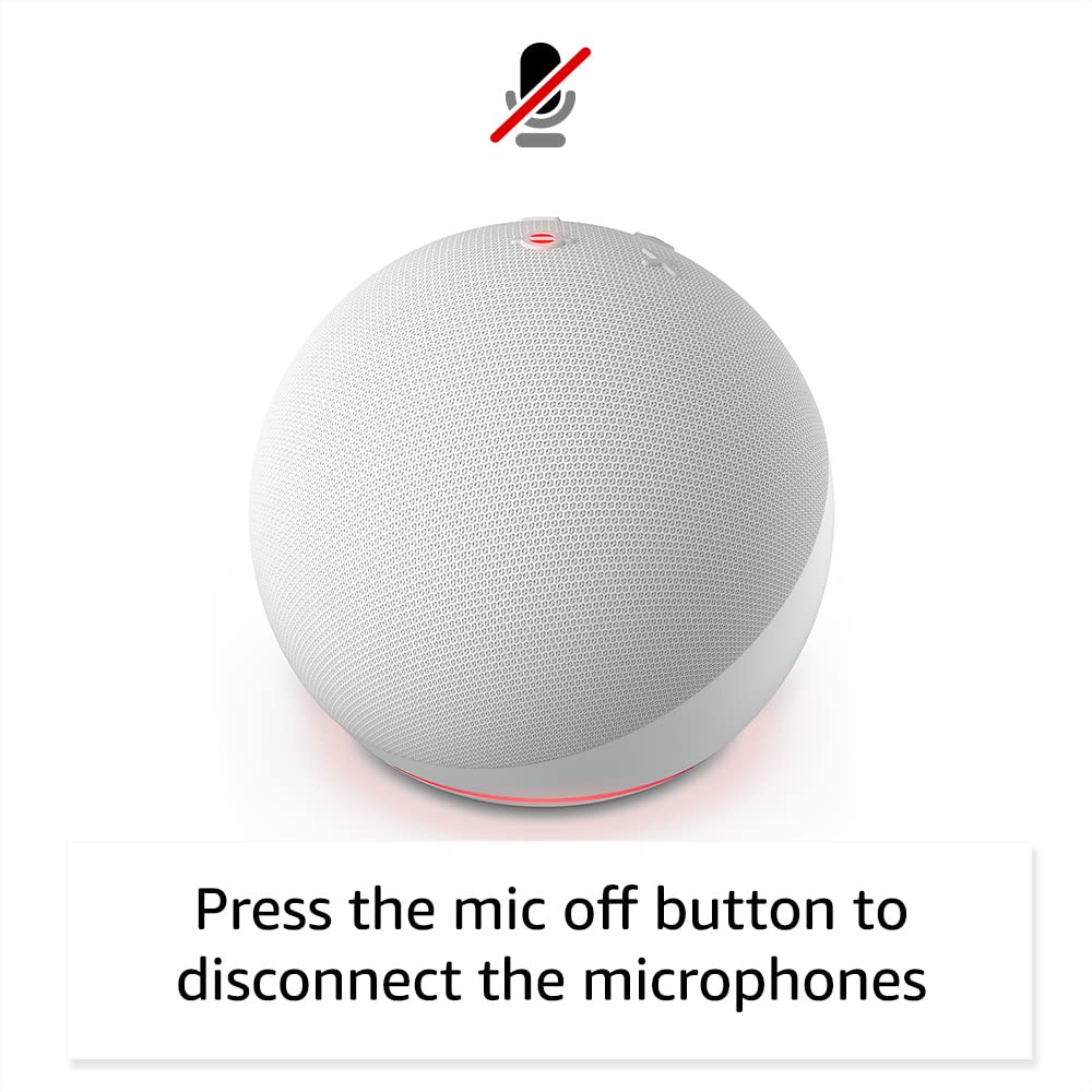 Amazon Echo Dot (modelo más reciente): parlante Alexa con sonido vibrante, ideal para dormitorios, comedores y oficinas (carbón)