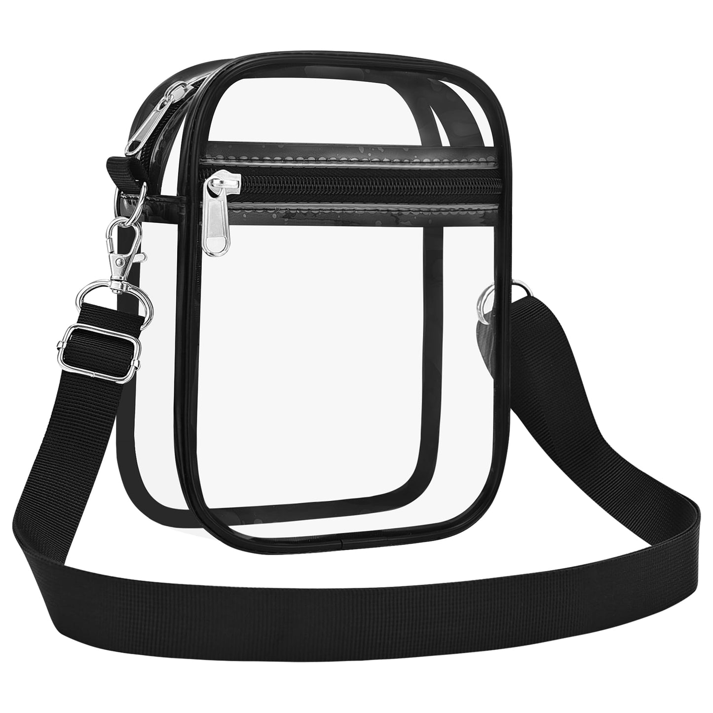 USPECLARE - Bolso bandolera transparente aprobado por estadios, para hombres y mujeres