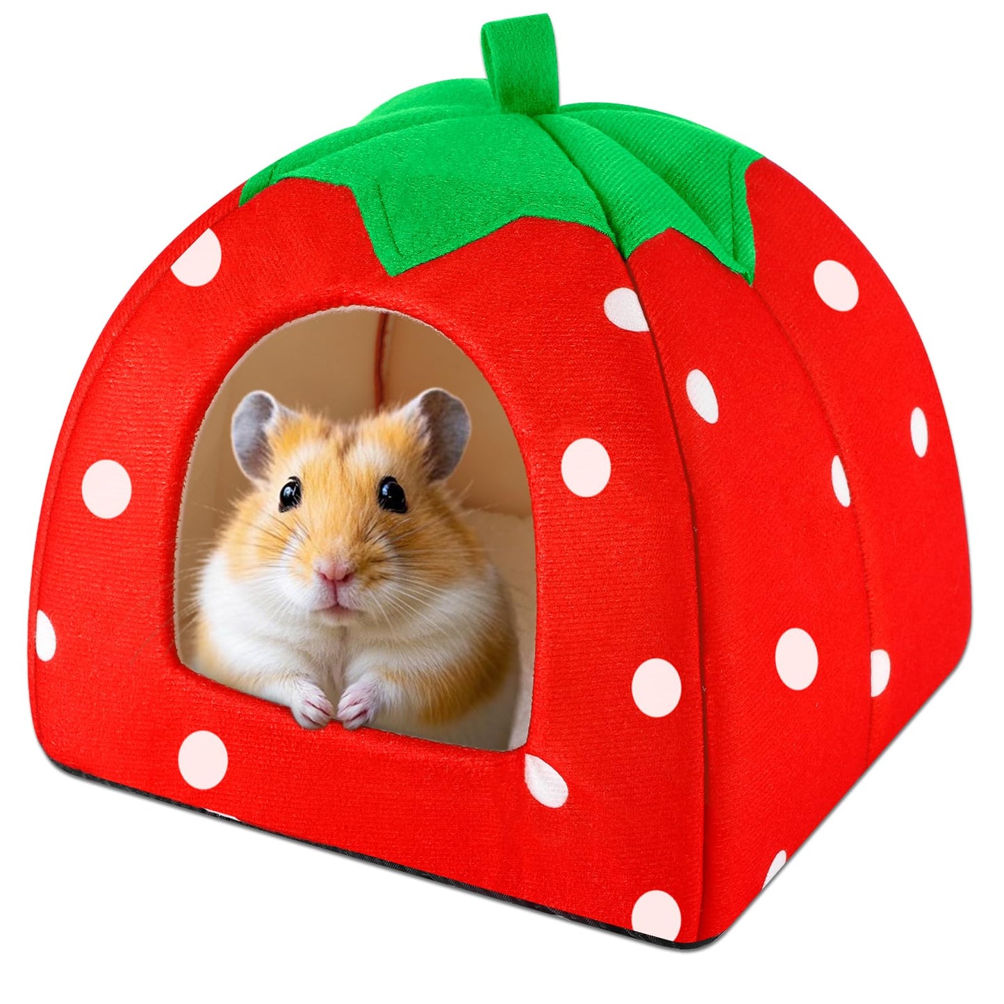 FurrTales Guinea Pig Hideout for Small Animals(Guinea Pig Bed with Warm Fleece, Washable Pet Cushions, Winter Sleeping Warmth)