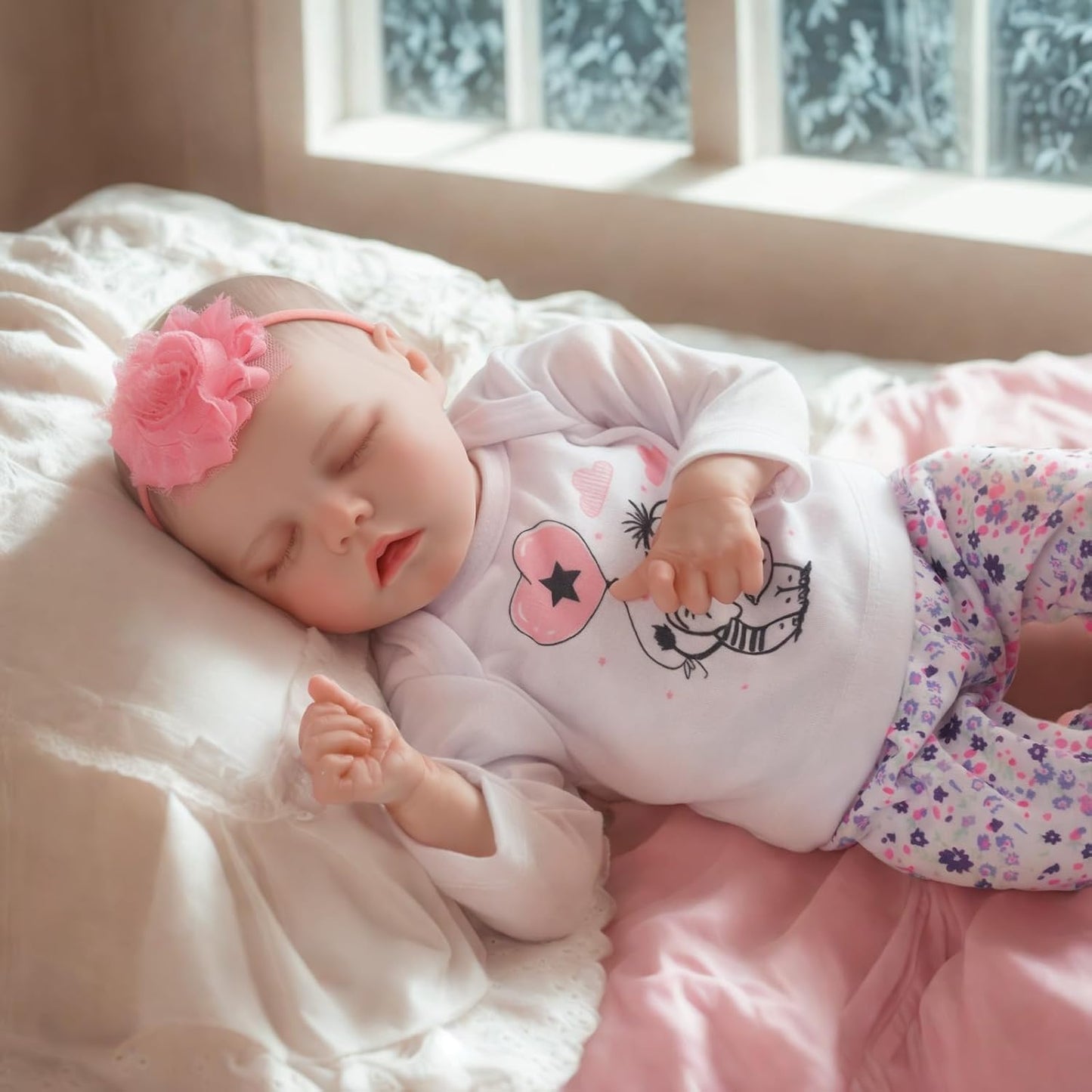 JIZHI - Muñecas Reborn de cuerpo de vinilo de 17 pulgadas lavable y realista con ropa y accesorios de juguete para niños de más de 3 años