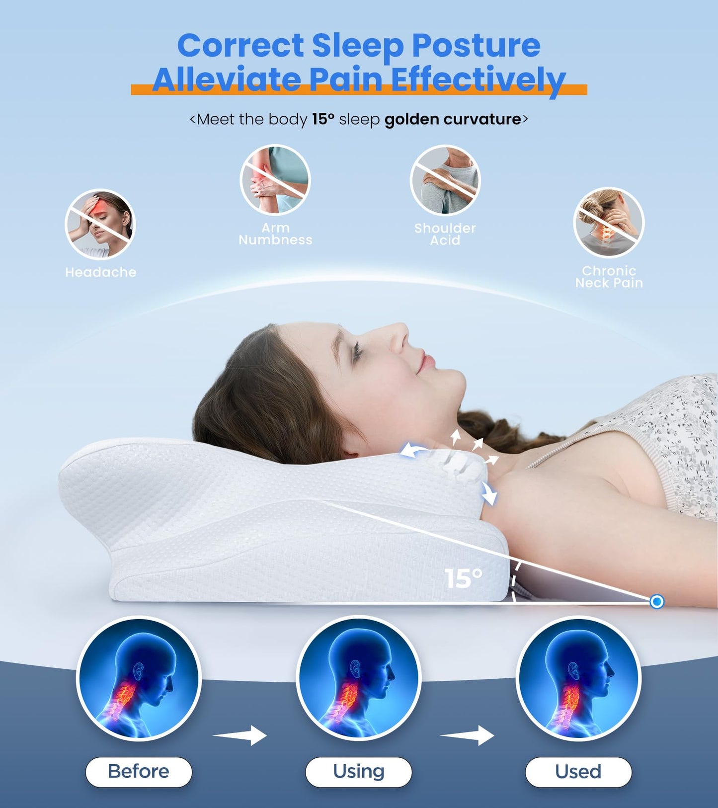 Almohadilla ultra refrescante para aliviar el dolor de cuello