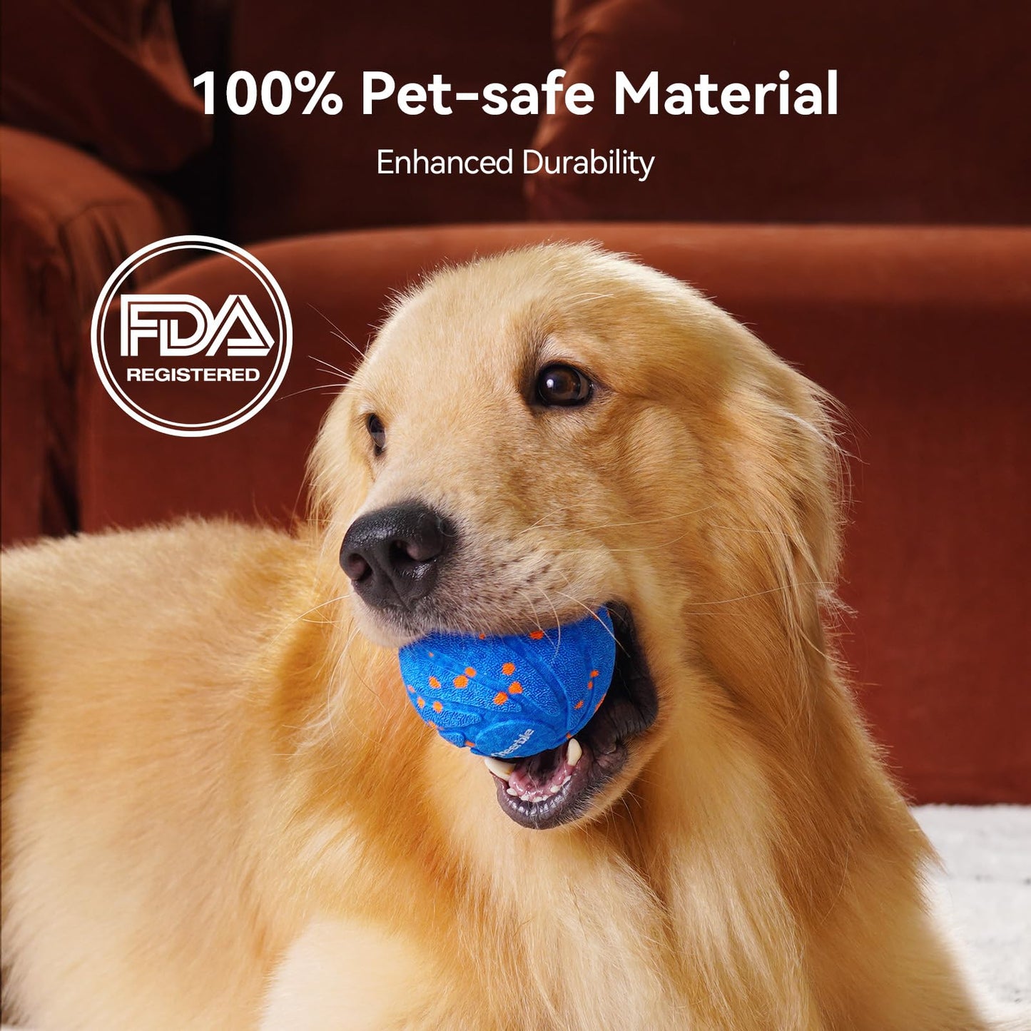 Cheerble Juguete interactivo inteligente para perros, Wicked Ball AIR, movimiento automático, rebote y rotación, material E-TPU, clasificación impermeable IPX7, bola rodante activa para perros