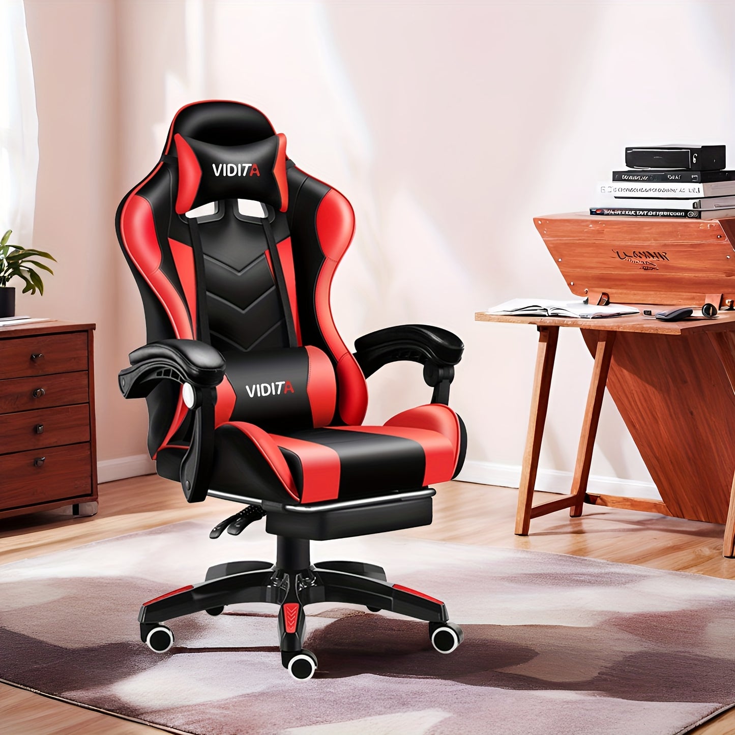 Ergonomic Gaming Chair for Adults and Teens - Racing Style PC Office Chair with Lumbar Support