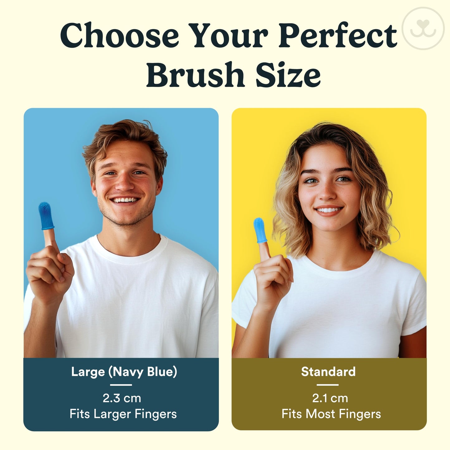Jasper Dog Toothbrush, 360º Dog Tooth Brushing Kit, Cat Toothbrush, Dog Teeth Cleaning, Dog Finger Toothbrush, Dog Tooth Brush for Small & Large Pets, Dog Toothpaste Not Included, 4-Pack Blue