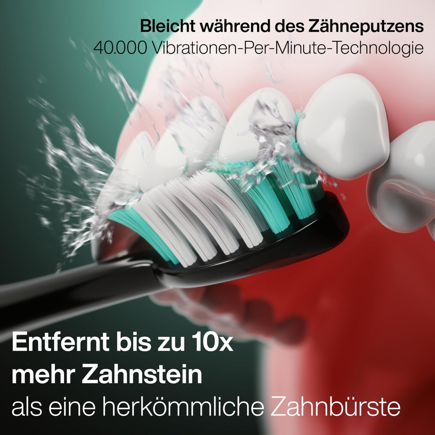 Cepillo de dientes AquaSonic Black Series, ultrablanqueador, 8 cabezales de cepillo DuPont y funda de viaje incluidos, motor ultrasónico de 40.000 VPM y carga inalámbrica, 4 modos con temporizador inteligente, cepillo de dientes eléctrico moderno