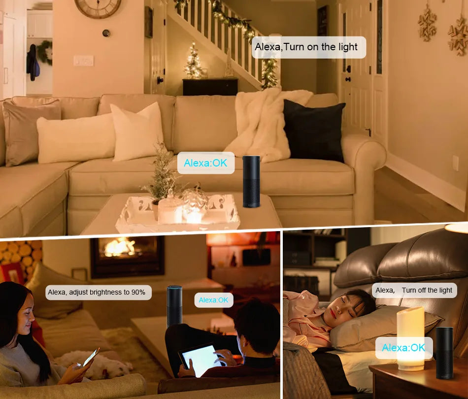 Tuya WiFi LED controlador Alexa Google Home Control de voz RGB RGBW CCT tira de LED controlador inteligente aplicación BT RF remoto 2,4G DC12V-24V