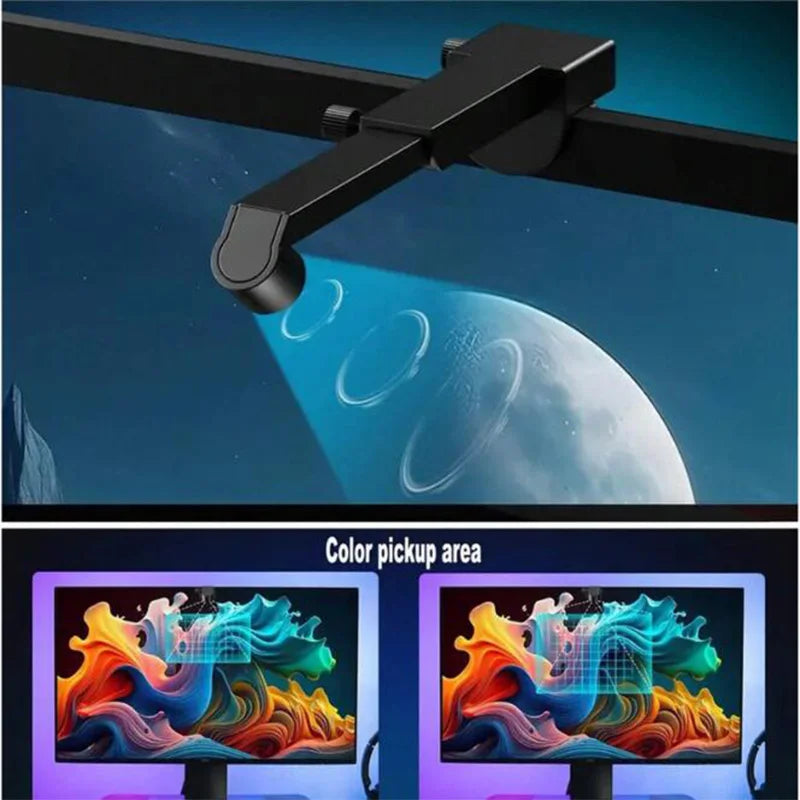 Tira de retroiluminación LED RGBIC para TV con cámara, Control por aplicación, sincronización de música, luces inteligentes para sala de juegos, iluminación ambiental de 55-75 pulgadas