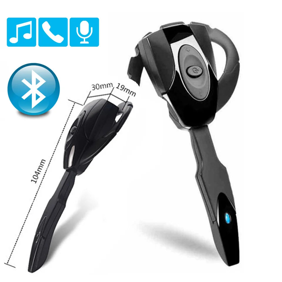 Auriculares inalámbricos para negocios, cascos compatibles con Bluetooth, micrófono, recargable, modo de reposo, conducción de coche, deporte, manos libres