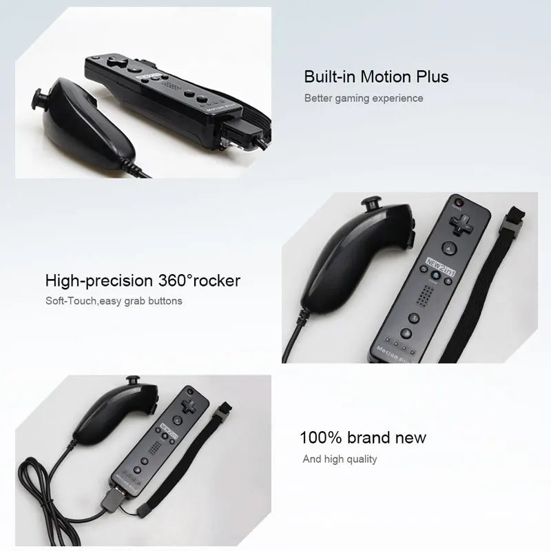 Controlador remoto Wii y Nunchuck con Motion Plus
