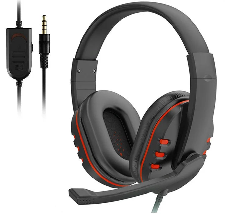 Auriculares para juegos por cable de 3,5mm, auriculares para juegos con cancelación de ruido y micrófono, Control de volumen para PS4 Play Station 4 PC