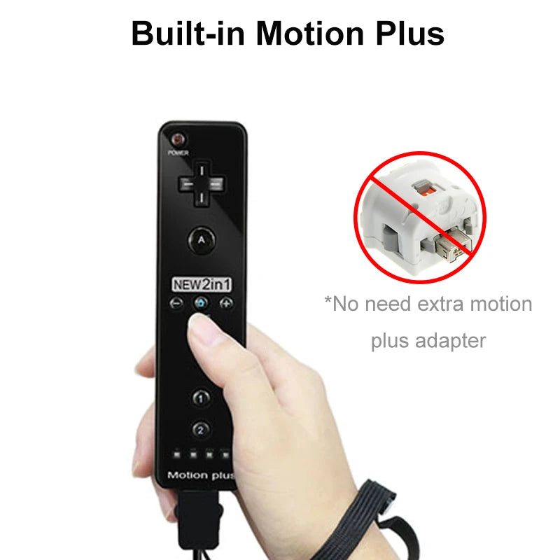 Controlador para mando a distancia Wii, Control de movimiento más incorporado para consola Wii/Wii U, inalámbrico, 1 Uds./2 uds.