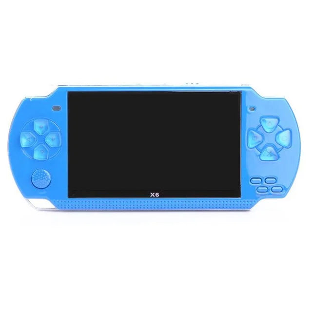 Consola de juegos portátil X6, pantalla de 4,3 pulgadas, reproductor mp4, reproductor MP5, 8GB reales, soporte para juegos psp, cámara, vídeo, e-book