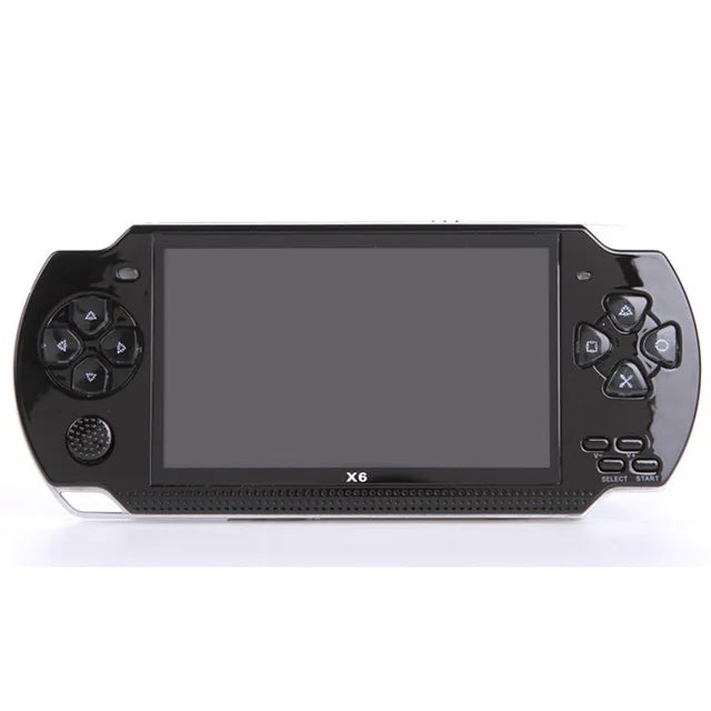 Consola de juegos portátil X6, pantalla de 4,3 pulgadas, reproductor mp4, reproductor MP5, 8GB reales, soporte para juegos psp, cámara, vídeo, e-book