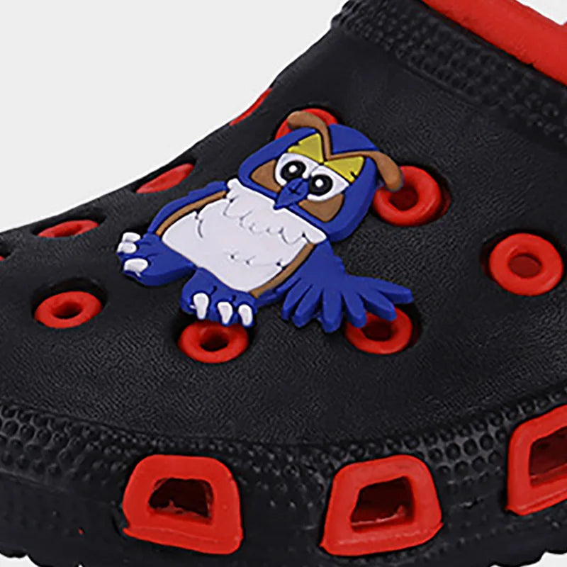 EUR24-35 zuecos de mulas para niños, zapatos bonitos de dibujos animados para jardín de verano para niñas y niños, zapatos de playa con agujeros de Color caramelo, sandalias para bebés