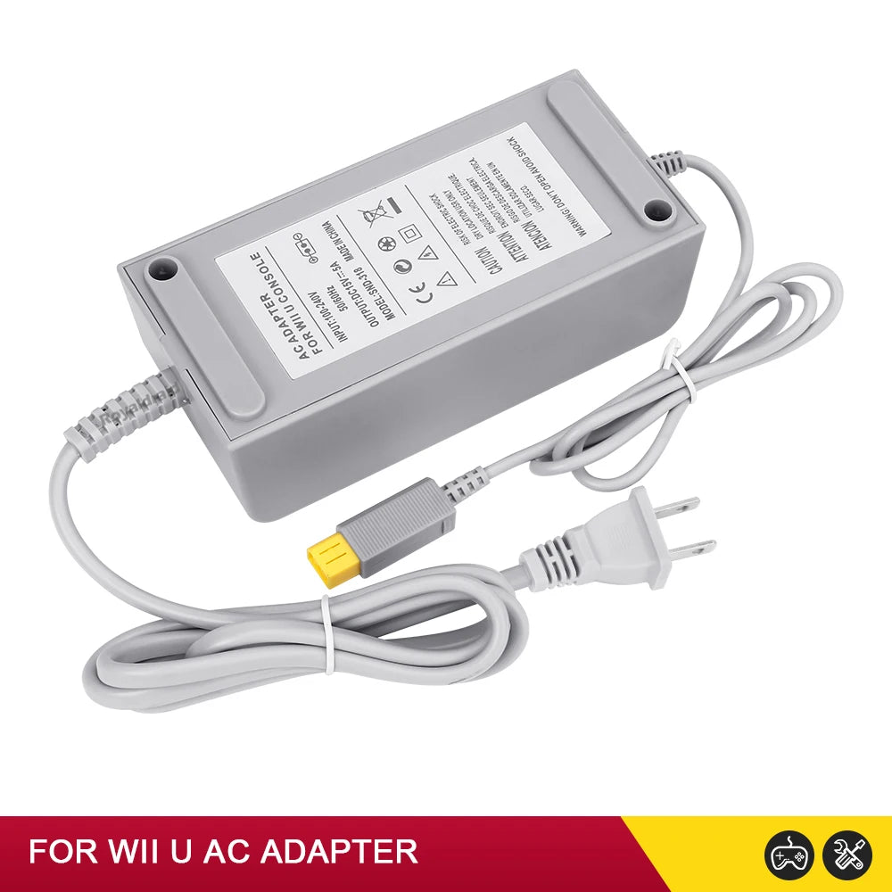 Nuevo para Nintendo Wii U WiiU juego Consol adaptador 100-240V 15V 5A fuente de alimentación de pared para el hogar adaptador de cargador de CA enchufe UE EE. UU. de alta calidad