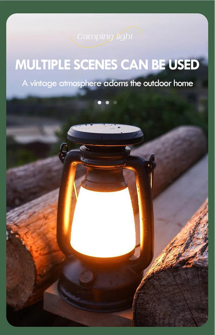Decoración de carga, luz de ambiente, luz de caballo Retro, lámpara Led de escritorio, barra de Camping al aire libre, luz de mesa, linterna, decoración del hogar