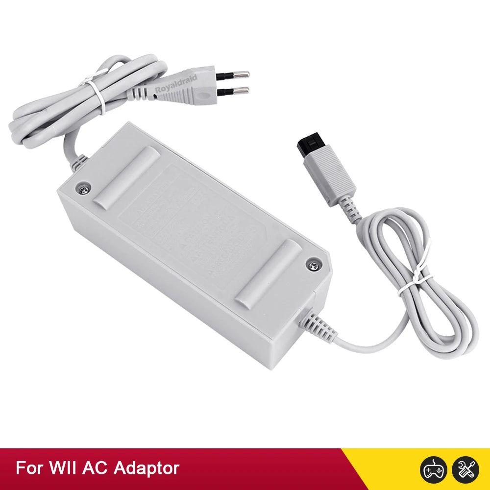 Nuevo adaptador de corriente alterna con enchufe UE EE. UU. para consola Nintendo WII, cargador de Cable de carga 100-240V DC 12V/3.7A, fuente de alimentación para consola Wii