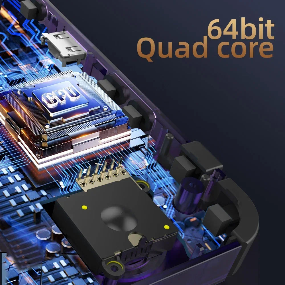 Consola de videojuegos portátil R36H, pantalla IPS de 3,5 pulgadas, más de 10000 juegos, emulador ARKOS para PS1/PSP/DC/N64/SS