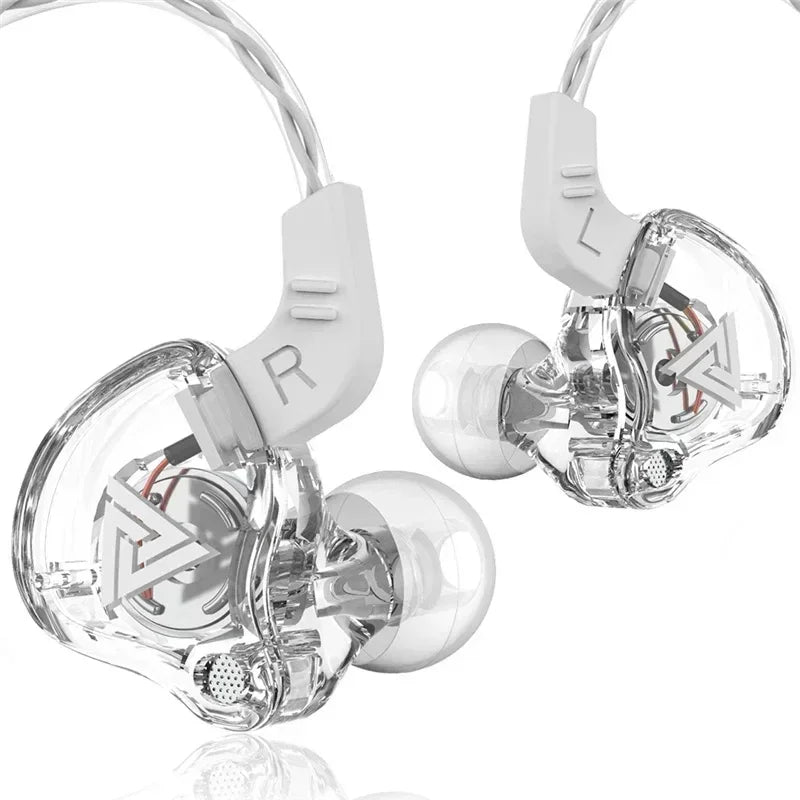 Nuevos auriculares deportivos con micrófono, auriculares con cable de 3,5mm QKZ AK6, auriculares internos para iPhone, auriculares estéreo con micrófono en la oreja para carreras