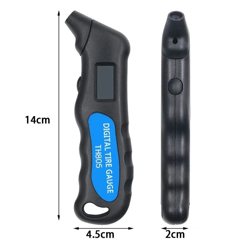 Medidor de presión de aire de neumáticos de coche Digital Universal TH805, probador de pantalla LCD para coche, camión, Motor y bicicleta