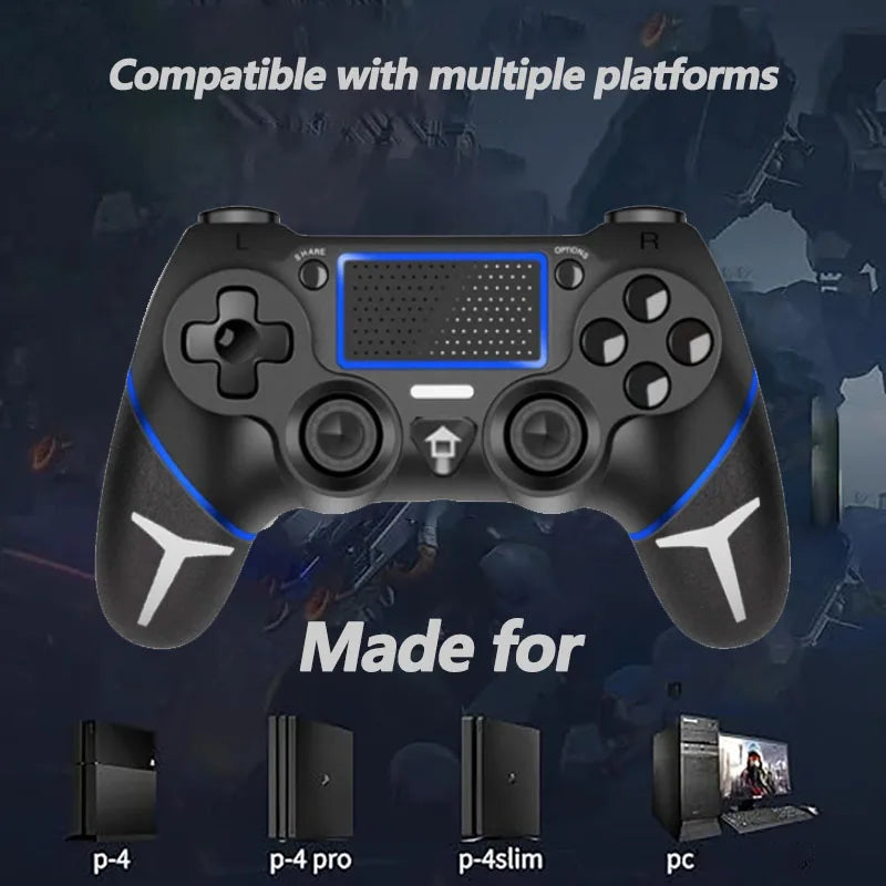 Controlador inalámbrico Bluetooth para PS4, mando para PC, Joystick para consola de juegos PS4/PS4 Pro/PS4 Slim