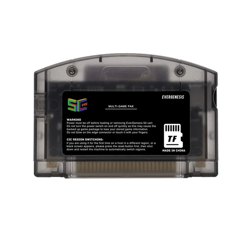 EVERGENESIS SC64 cartucho de juego N64 de código abierto 800 en 1 para tarjeta de juego Nintendo 64 compatible con tarjeta de 16GB gratuita 64DD