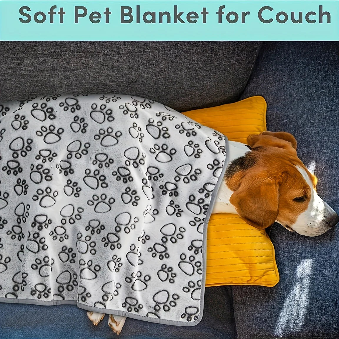 Manta suave y esponjosa de alta calidad para mascotas, bonito patrón de dibujos animados, estera para mascotas, manta cálida y cómoda para perros y gatos