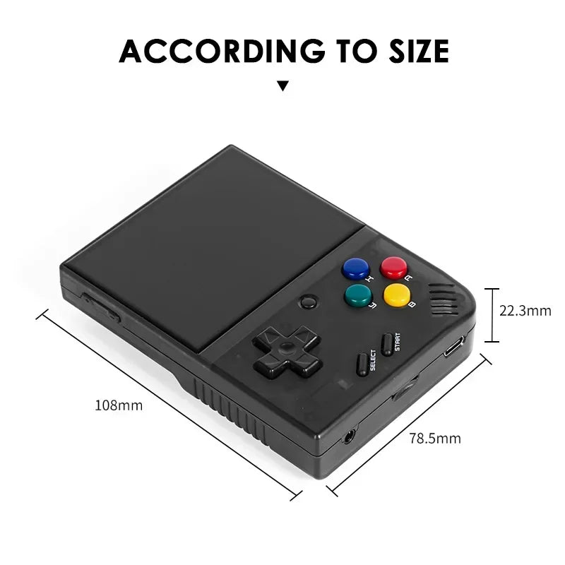 Consola de juegos portátil Retro MIYOO Mini Plus V2 Mini + pantalla IPS consola de videojuegos clásica sistema Linux regalo para niños