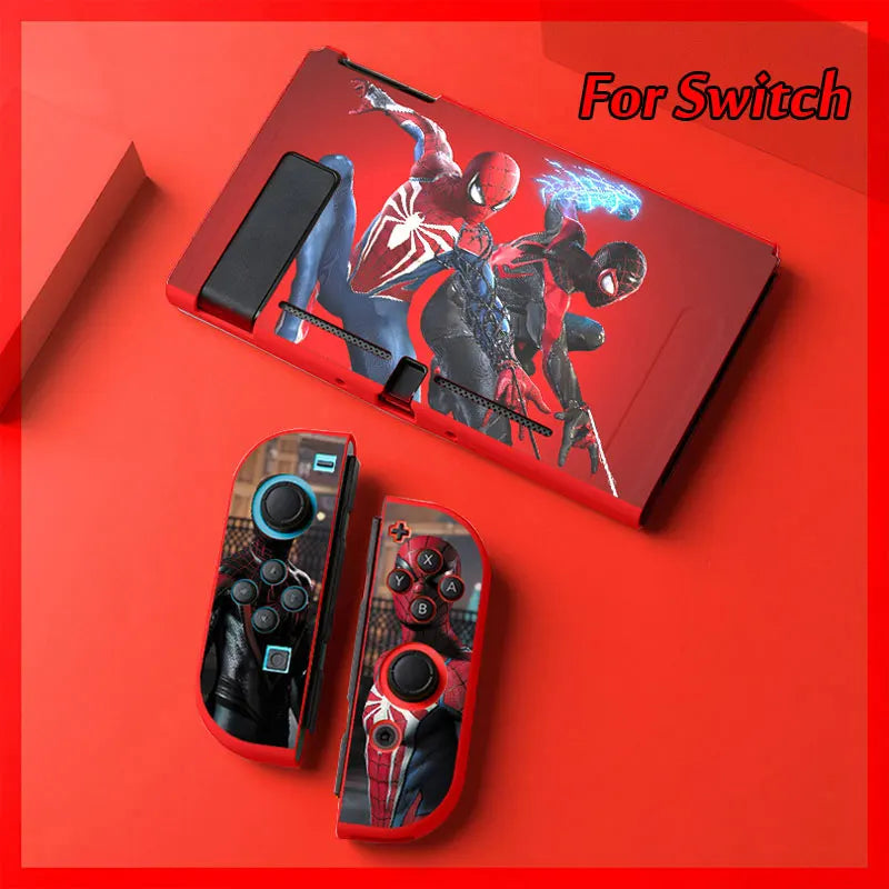 Funda Cool Spider para Nintendo Switch Oled, consola de juegos Joy Con, carcasa protectora de silicona TPU suave, accesorios