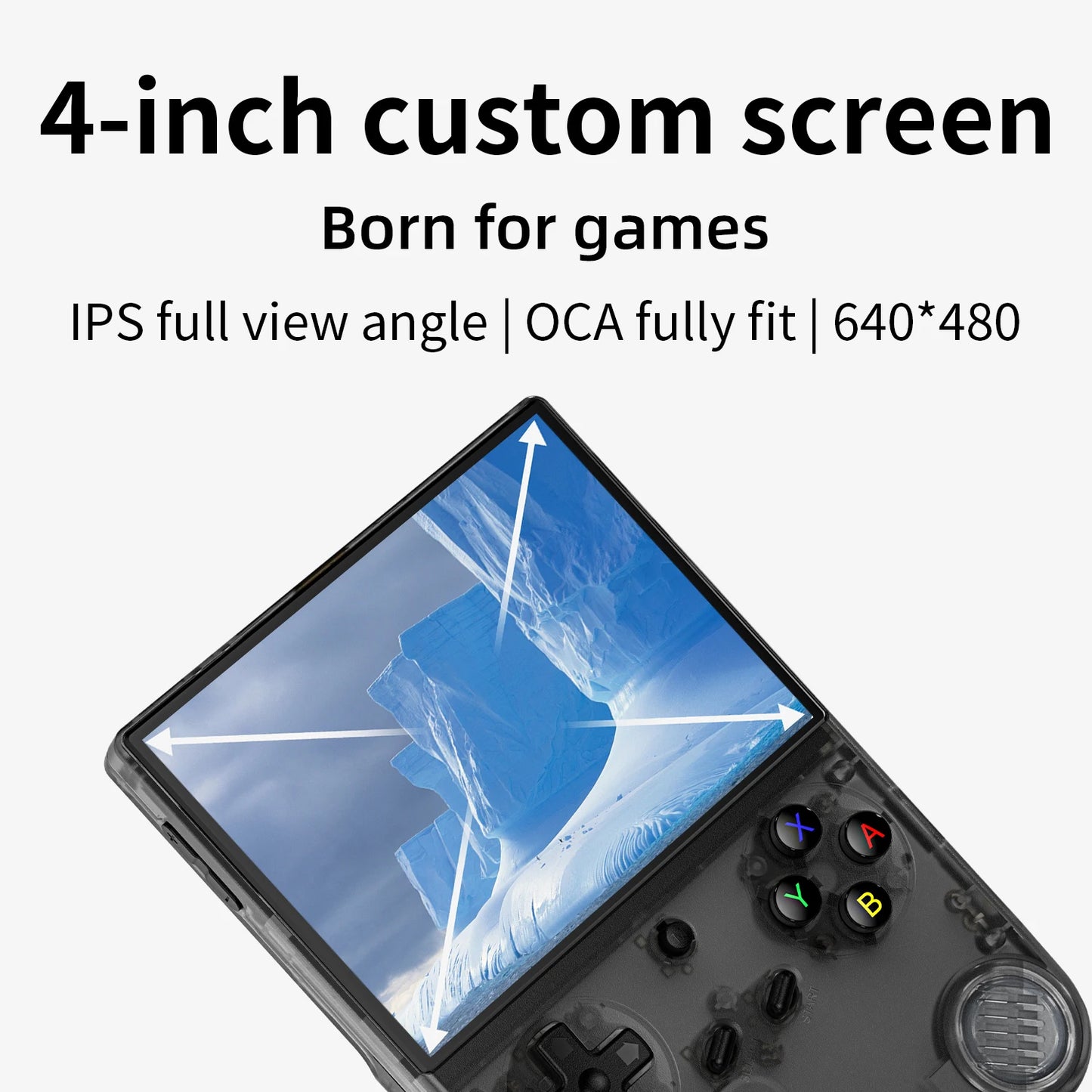 ANBERNIC-consola de juegos portátil RG40XXV, pantalla IPS de 4 pulgadas, Joystick RGB, reproductor de vídeo E-book, compatible con transmisión WIFI, salida HDMI