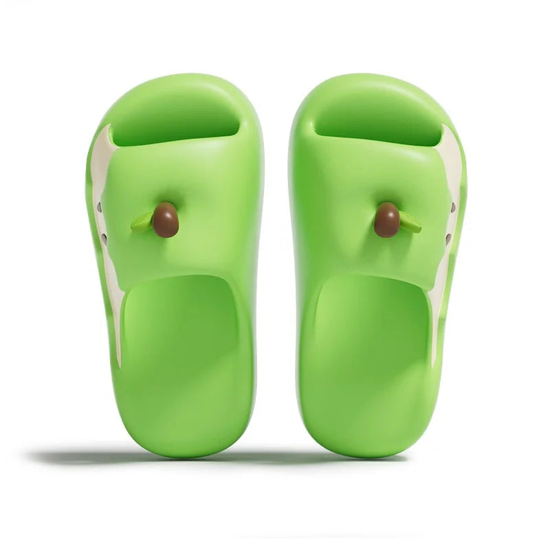Zapatillas de manzanas Ins, novedad, zapatos divertidos de verano para mujer, 45 zapatillas de EVA inodoro para mujer, chanclas de frutas para mujer, zapatilla de playa para el hogar