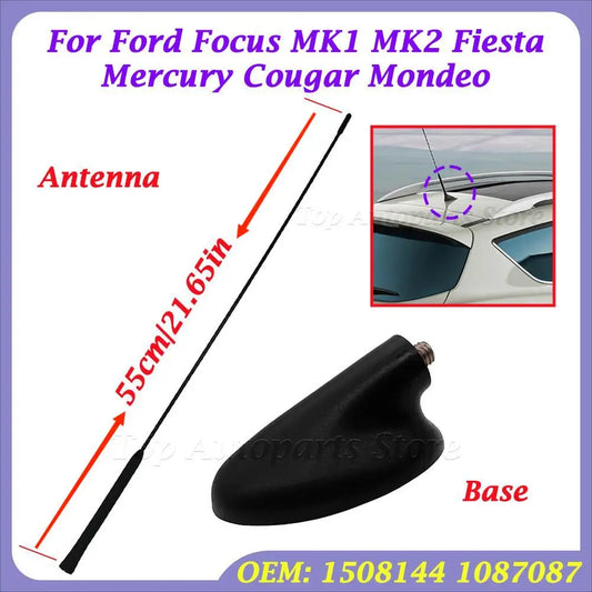 1087087 1508144 Antena de Radio para techo de coche, Base aérea, varilla de sellado de mástil de goma para Ford Focus MK1 MK2 Fiesta Mercury Cougar Mondeo