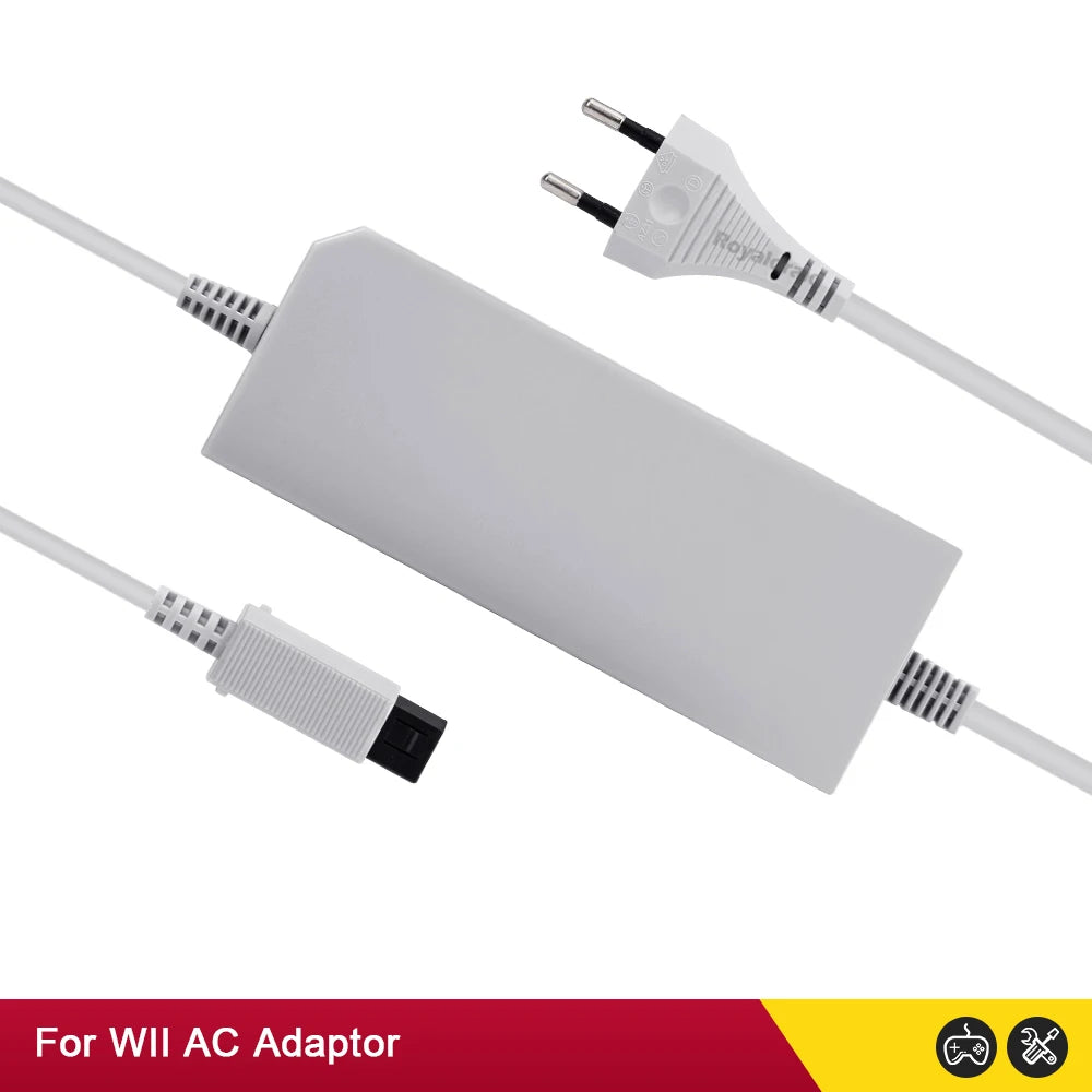 Nuevo adaptador de corriente alterna con enchufe UE EE. UU. para consola Nintendo WII, cargador de Cable de carga 100-240V DC 12V/3.7A, fuente de alimentación para consola Wii