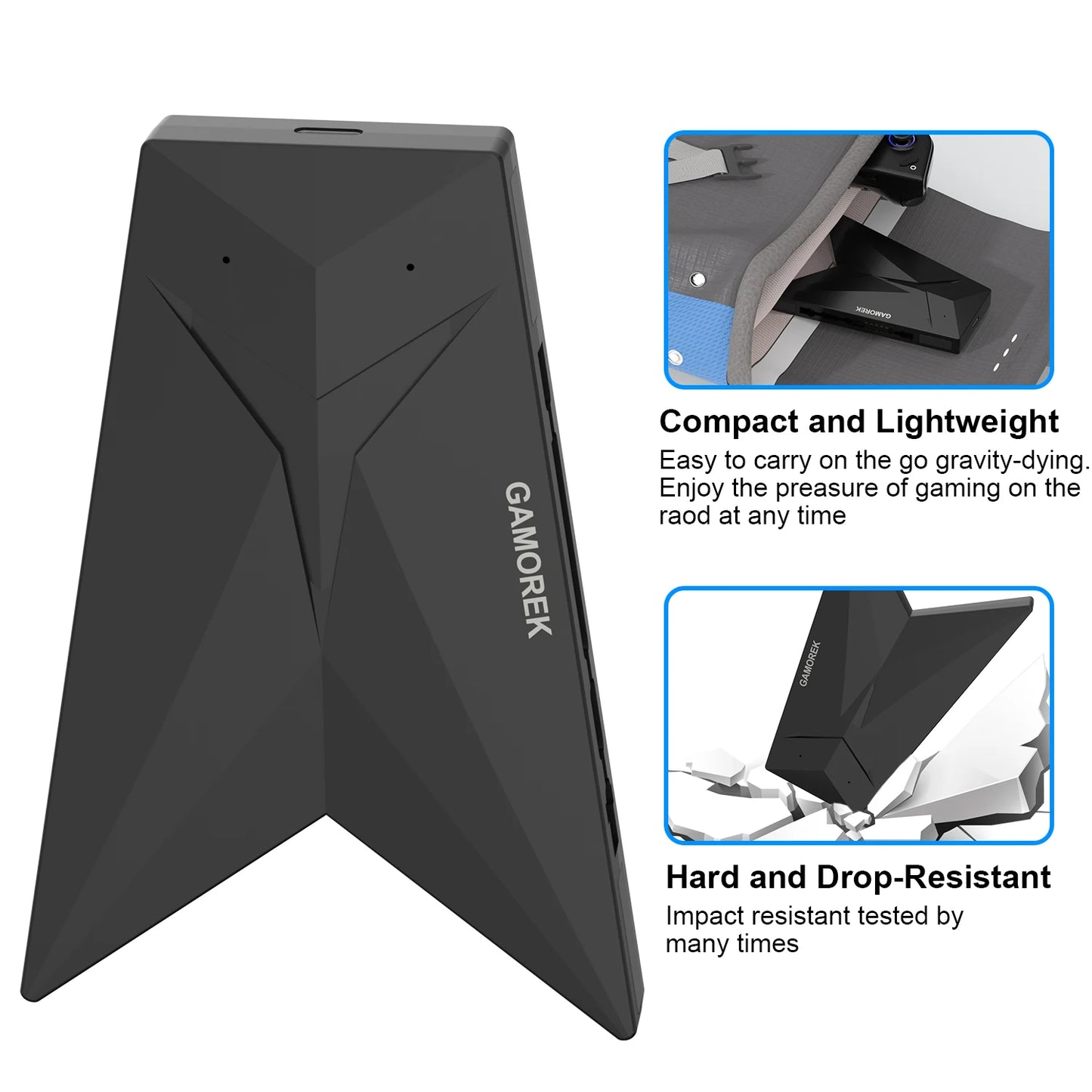 Controlador RGEEK, base de carga, soporte de Clip de agarre para conector de mango Legion Go, diseño ergonómico de curvatura, Reduce la fatiga de las manos