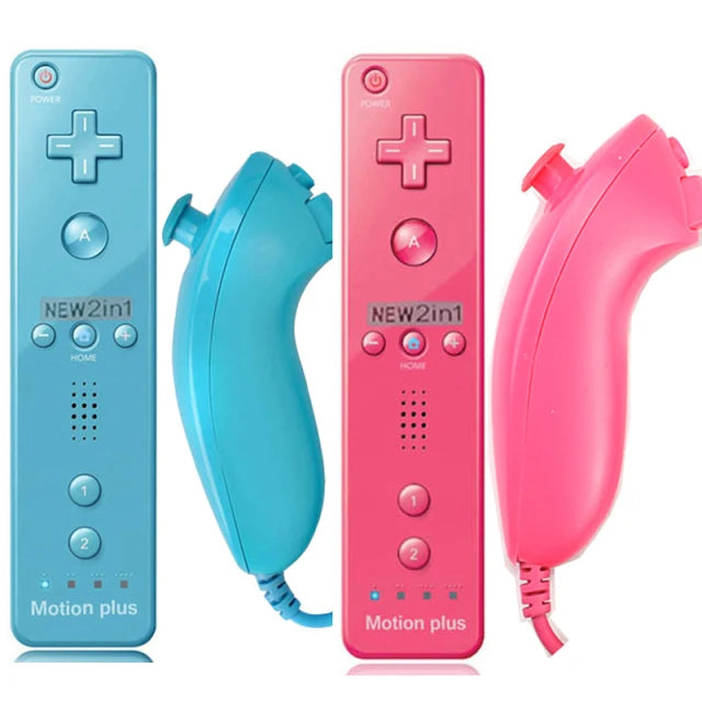 Controlador para mando a distancia Wii, Control de movimiento más incorporado para consola Wii/Wii U, inalámbrico, 1 Uds./2 uds.