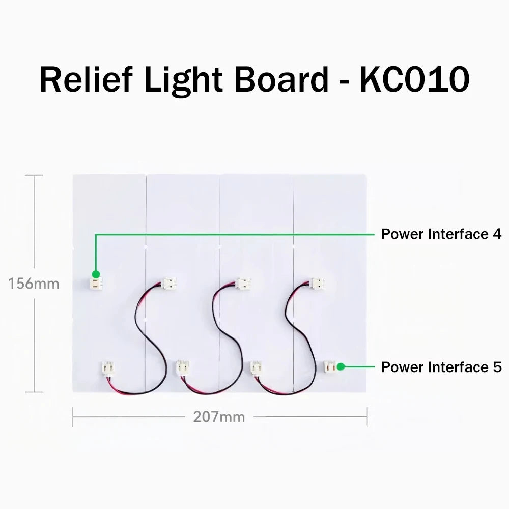 Para Bambu Lab Kit de lámpara Led 001 Hardware piezas de impresión 3d Kit de luz Bambulab modelo de piezas de luz Led