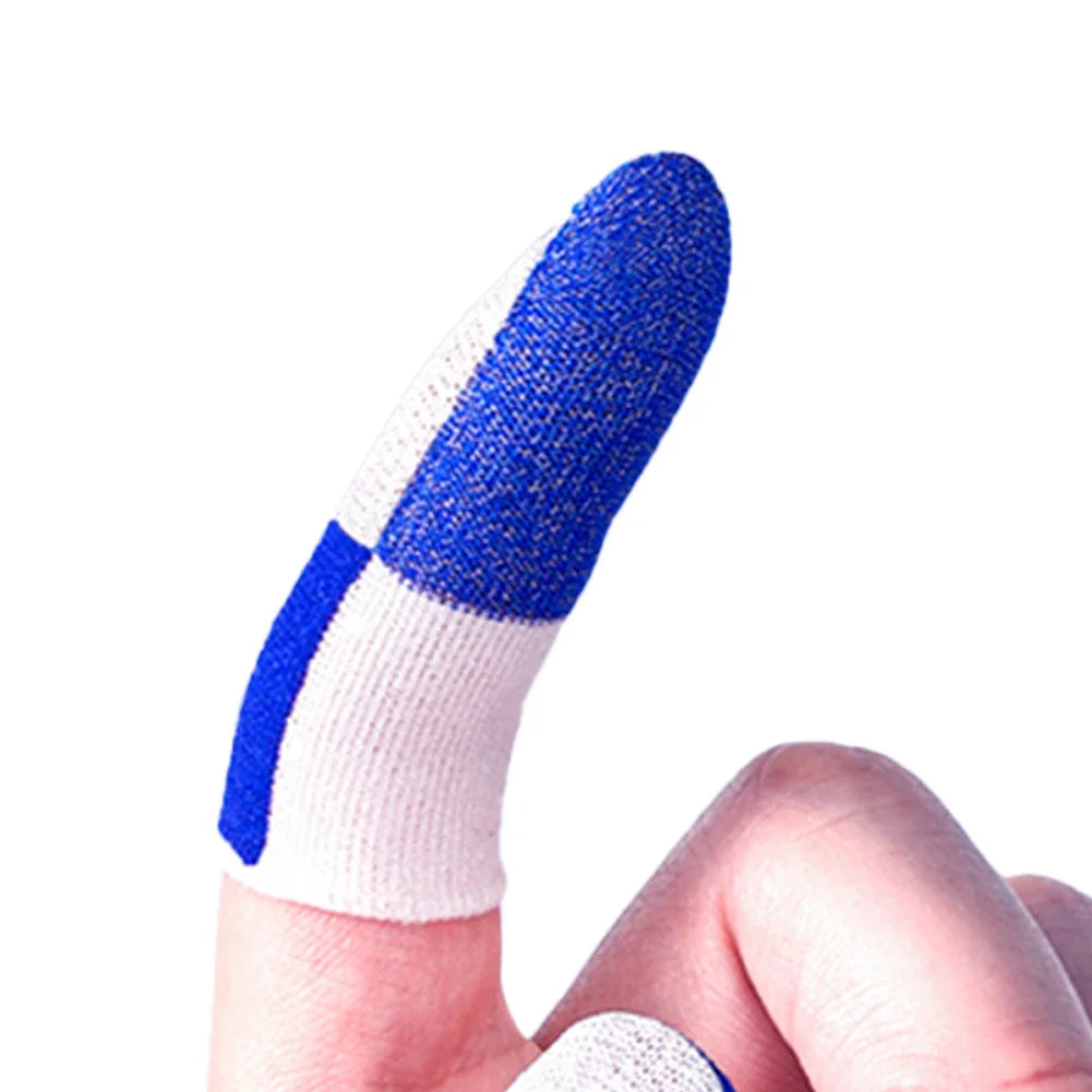 1-20 pares de guantes para el pulgar transpirables con funda para el dedo para móvil, a prueba de sudor, antideslizantes, controlador de pantalla táctil, cubierta para el dedo para juego PUBG