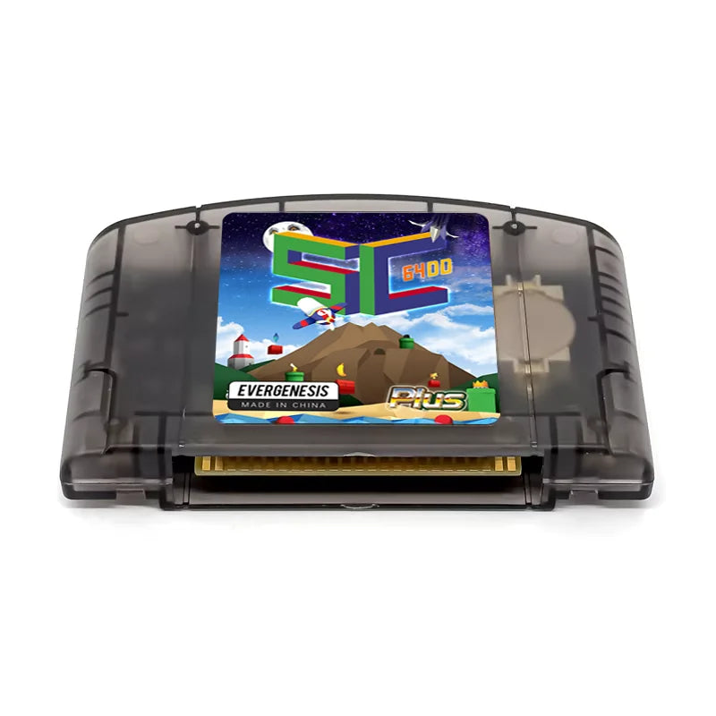 EVERGENESIS SC64 cartucho de juego N64 de código abierto 800 en 1 para tarjeta de juego Nintendo 64 compatible con tarjeta de 16GB gratuita 64DD