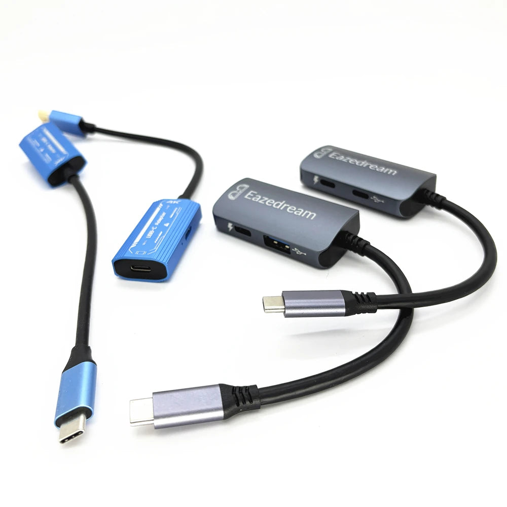 AR Glasses Hub sin costuras multidispositivo tipo C adaptador de carga compatible con HDMI para Xreal Beam Viture Rokid Station Rayneo XR USB-C