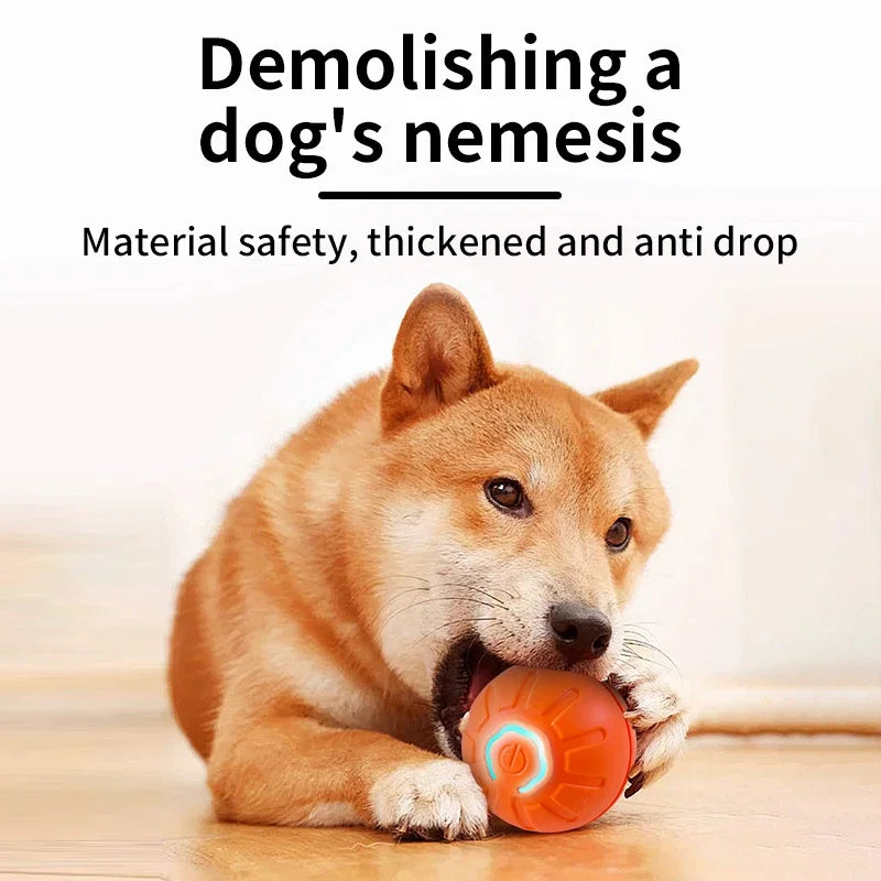 Pelota de juguete inteligente para perros, juguete interactivo electrónico para mascotas, pelota móvil USB, rebote en movimiento automático para cachorros, regalo de cumpleaños, producto para gatos