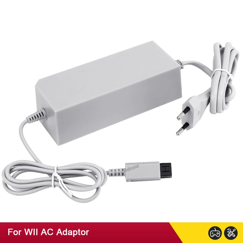 Nuevo adaptador de corriente alterna con enchufe UE EE. UU. para consola Nintendo WII, cargador de Cable de carga 100-240V DC 12V/3.7A, fuente de alimentación para consola Wii