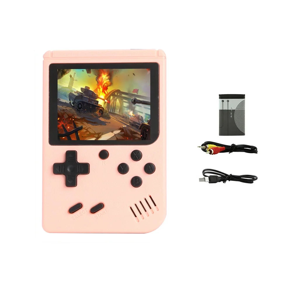 Consola de videojuegos clásica Retro para niños, miniconsola portátil de 8 bits con pantalla LCD de 3,0 pulgadas, 5 colores, 400 Juegos integrados